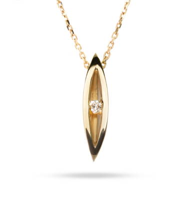 Zlatý náhrdeľník ALO Jewelry s diamantmi 2840578
