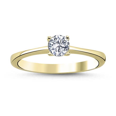 Dámsky prsteň zo zlata s briliantom 0011030-1250F