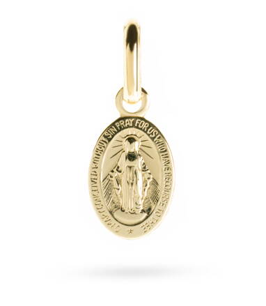 Zlatý medailón Panny Márie zo zlata k396z