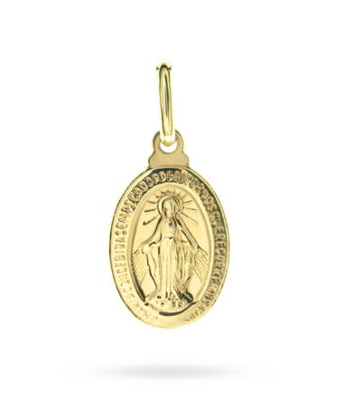 Prívesok Panny Márie zo žltého zlata K699Yz