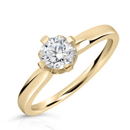 Dámsky prsteň zo žltého zlata so zirkónom 4041z