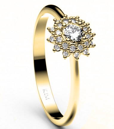 Dámsky prsteň zo žltého zlata 2841z