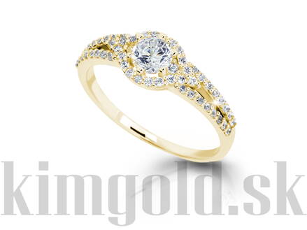 Dámsky prsteň zo žltého zlata 2802ž