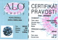 ALO Jewelry prívesok s českým granátom 200705678