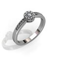 Diamantový prsteň zo zlata R212 0,228 ct + darčekové balenie zdarma