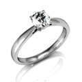 Elegantný snubný prsteň s briliantom R081b 0,274 ct