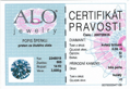 Prsteň ALO 22405018bP z bieleho zlata s perlou a briliantmi