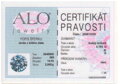 Dámska retiazka z bieleho zlata s briliantovým príveskom Si/G 0,165 ct  K431