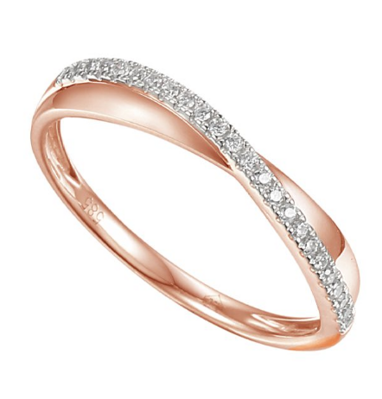 Dámsky prsteň z ružového zlata 46806R010 