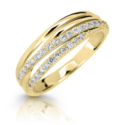 Dámsky prsteň zo žltého zlata Danfil DF3352 ž + darčekové balenie zdarma