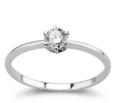 Dámsky prsteň z bieleho zlata 401770