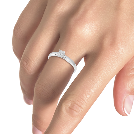 Dámsky prsteň s diamantom b0721