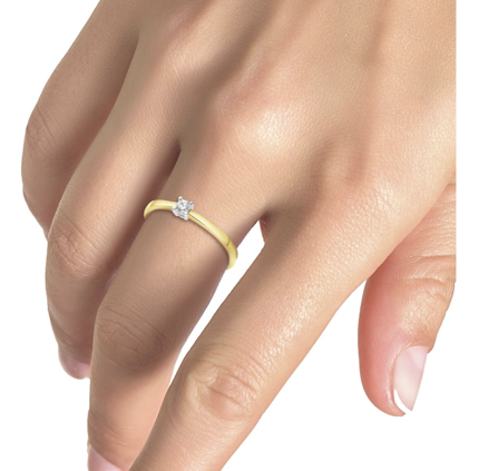 Dámsky prsteň s diamantom B0585