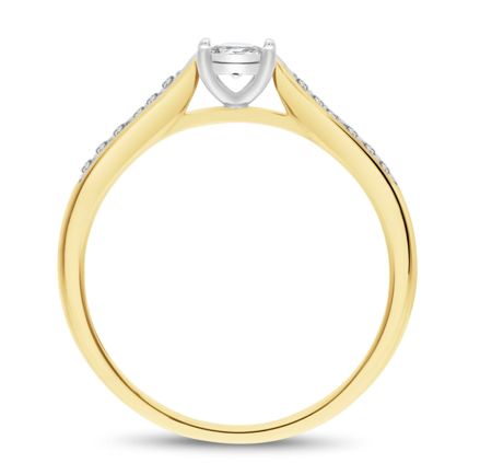 Dámsky prsteň s diamantami b0727