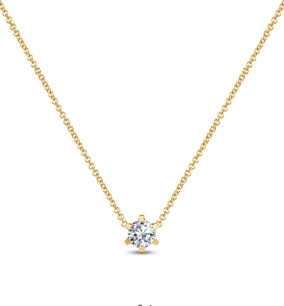 Dámska diamantová retiazka zo zlata b0952