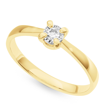 Dámsky prsteň s diamantom B1045