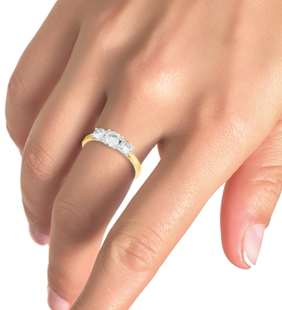 Dámsky prsteň s diamantom B1096