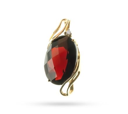 ALO Jewelry prívesok s českým granátom 200705672