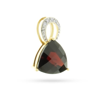 ALO Jewelry prívesok s českým granátom 200705674