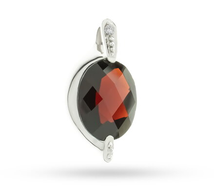 ALO Jewelry prívesok s českým granátom 200705678