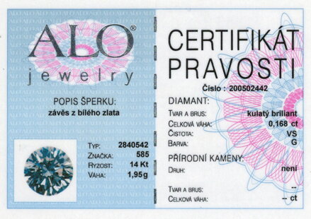 Náhrdeľník z bieleho zlata s diamantmi 2840542b