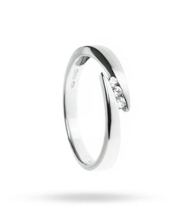 Diamantový prsteň ALO z bieleho zlata 2240855b