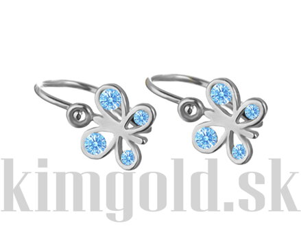 Detské náušnice v tvare motýľa K116bM