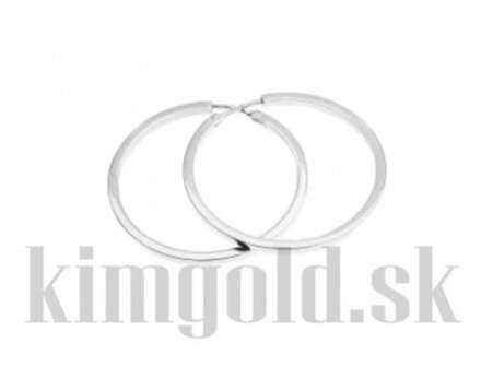 Kruhy dámske náušnice z bieleho zlata H06b - 28,00 mm