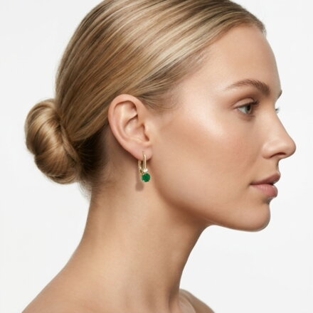 Dámske náušnice so smaragdom a briliantom E7945 - 02EM
