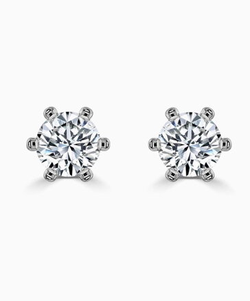 Dámske briliantové náušnice z bieleho zlata BUC06b