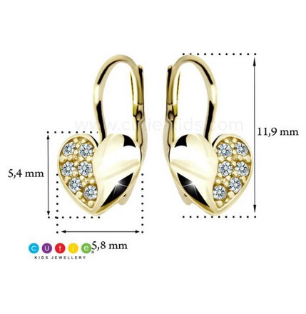Detské náušnice Cutie Diamonds ND2160z s briliantami