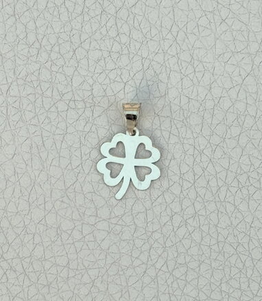Prívesok štvorlístka zo žltého zlata k6643z