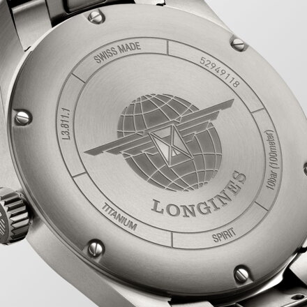 Titanové hodinky Longines Spirit L3.811.1.53.6 (L38111536)