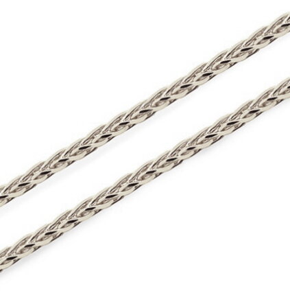 Retiazka z bieleho zlata líščí chvost K012Sb 42cm