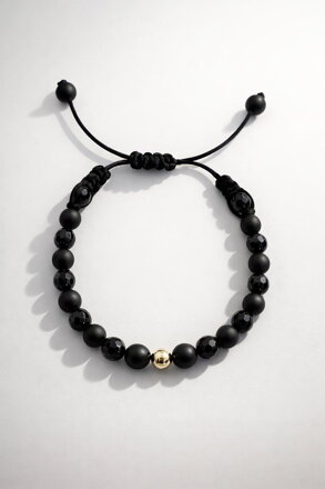 Guličkový náramok s onyxom RH03