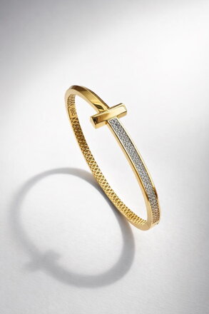 Kruhový náramok T zo žltého zlata K1699