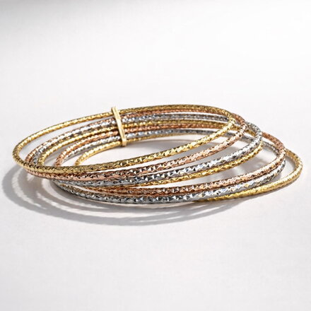 Dámsky náramok z kombinovaného zlata GM001k