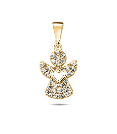 Prívesok anjel zo žltého zlata k6640z