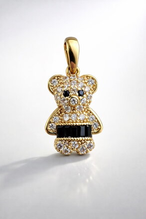 Zlatý prívesok Medvedík zo žltého zlata K358