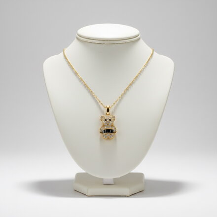 Zlatý prívesok Medvedík zo žltého zlata K358