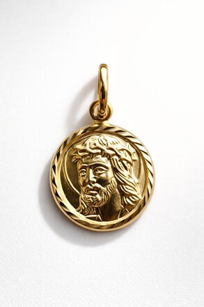 Zlatý medailón Ježiša Krista K6646Y