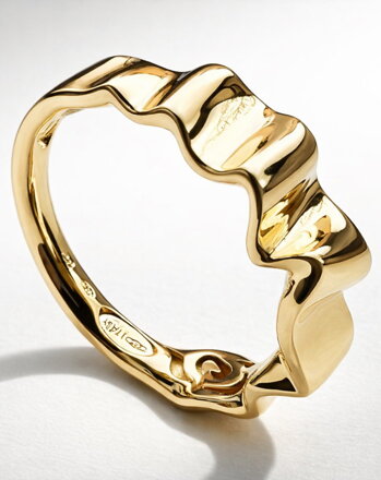 Dámsky prsteň žlté zlato K979