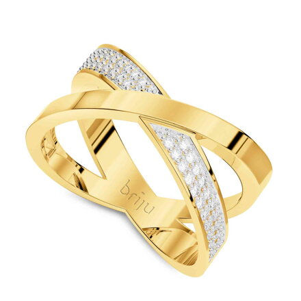 Elegantný prsteň zo žltého zlata p2395z