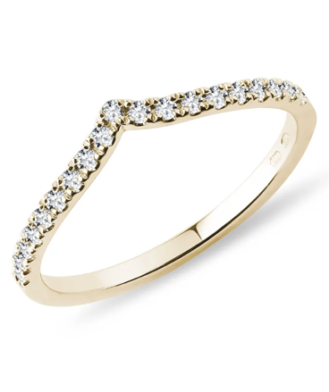 Dámsky prsteň véčko zo žltého zlata p2411z