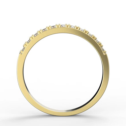 Briliantový prsteň zo žltého zlata 1670z 0,220ct