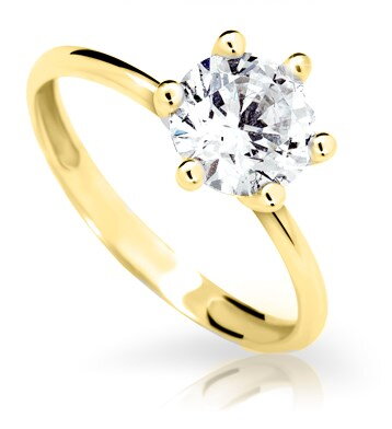 Romantický snubný prsteň DF2486 ž + darčekové balenie zdarma