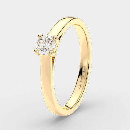 Zlatý zásnubný prsteň R083 ž + darčekové balenie zdarma