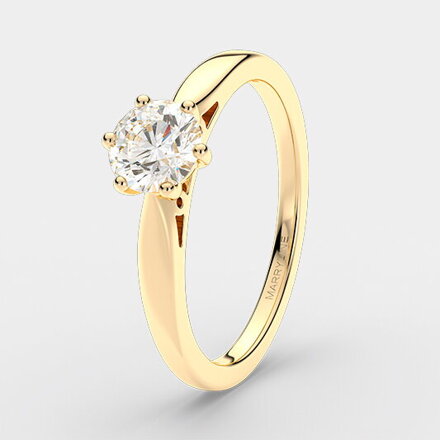 Briliantový zásnubný prsteň 0,45ct R058ž