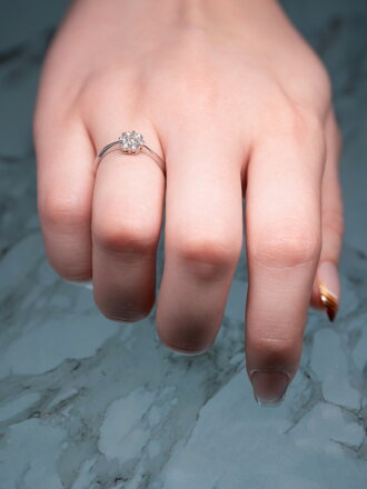 Snubný prsteň s briliantmi YZ01884 0,36ct + darčekové balenie zdarma