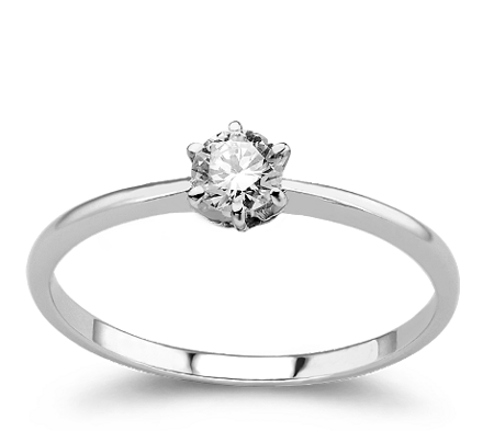 Dámsky prsteň z bieleho zlata 401769